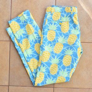 Oppo Suits Pineapple Print Men Pants Size 36